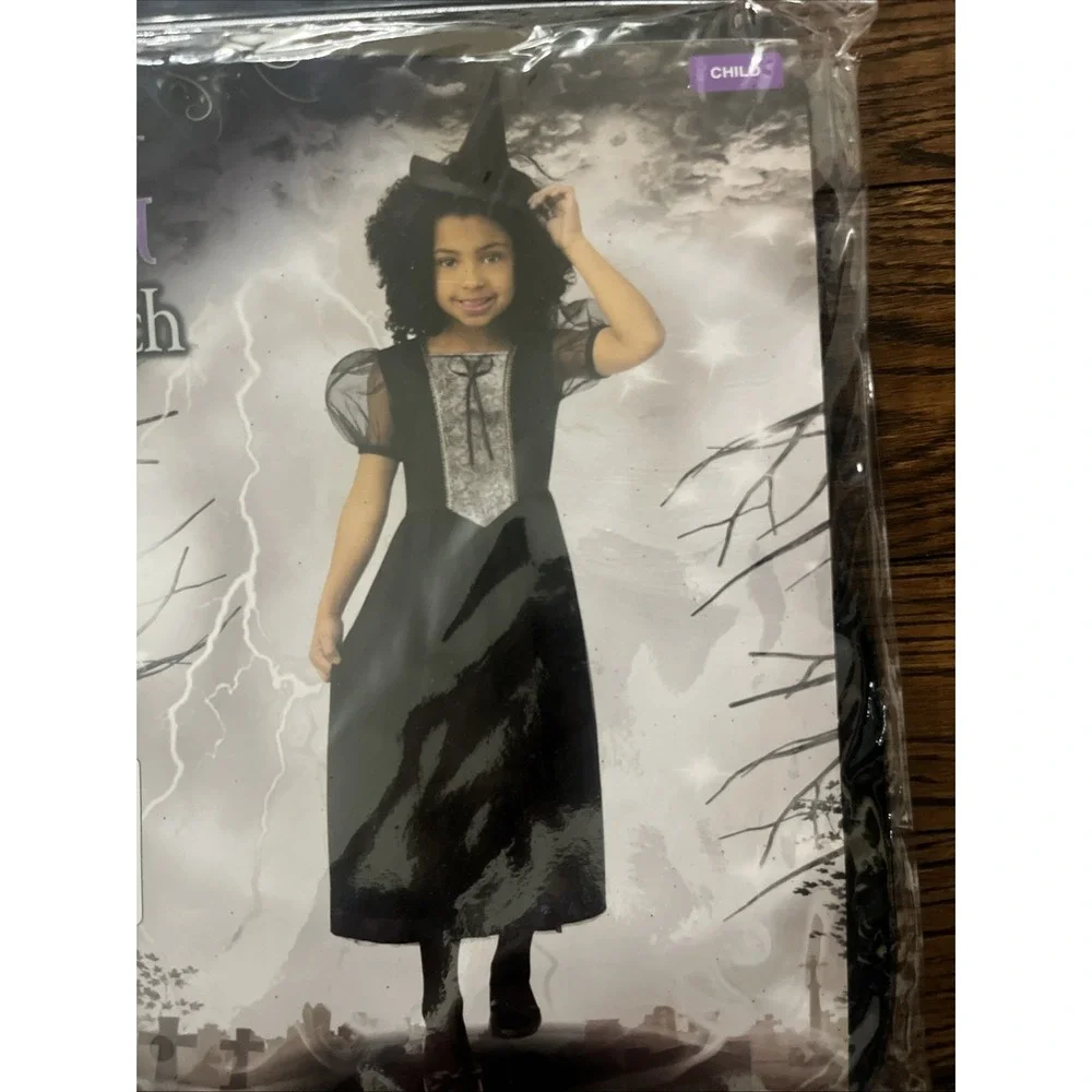 Rubie's Witches & Wizards Regal Witch Child Costume Sm (4-6) Dress & Hat toddler